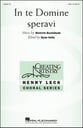 In te Domine speravi SAB choral sheet music cover